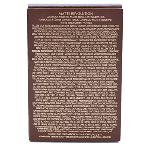 Култов гардероб за устни CHARLOTTE TILBURY Mini - Подаръчен комплект Матов червила Revolution Quad 4:: Pillow Talk, Pillow Talk Medium, Walk of No Shame, Red Carpet Red - Устойчиви