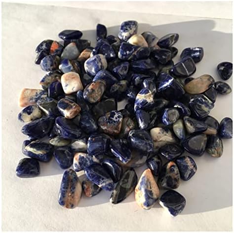 SHANGMAOYO Crystal Rocks Естествен Камък със Сини жилки, Чакъл, Син Кристал, Камък, Чакъл, Аквариум, Градински, Исцеляющий Енергиен Камък, Декорация от естествен камък (Размер: 1000 грама)