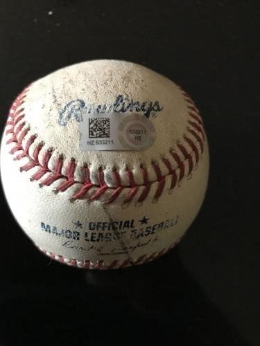 Феноменален играч на Чикаго Къбс Кайл Шварбер Подписа / е написал Дебютен бейзбол в Мейджър лийг бейзбол-mlb Holo - Бейзболни топки с автографи