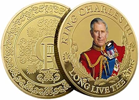 Възпоменателна Монета на Крал Чарлз III Лампти, Сувенири За Коронацията на Крал Чарлз III, Коронационные Монети 2023 г., Метални Монети В Чест на Коронацията на Негово Величество Крал Чарлз III, Сувенирни Подаръци
