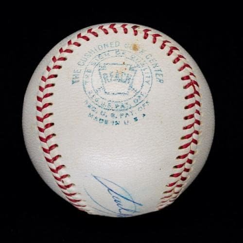 Бейзболни топки с автограф на Карл Ястржемски, начинаещ Ера и началото на 1960-те години, с автограф от OAL (Cronin), JSA