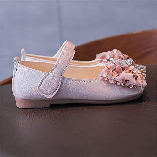 Модел обувки за малки момичета; Модел обувки Мери Джейн; Обувки Принцеса с цветовете на ниски обувки; Обувки за малки деца (Розова, за деца 4-4,5 години)