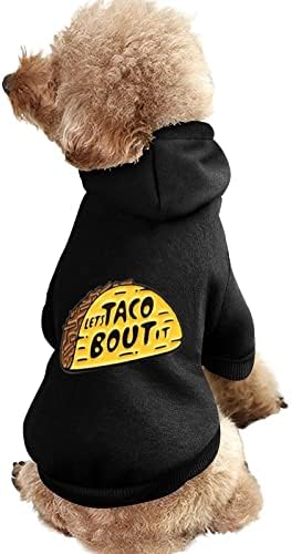 I Love Mexican Tortilla Тако Hoody с качулка за Кучета и Котки, Мека и Топла Hoody за Кучета, Пуловери за Кученца за Малки Средни Домашни Любимци L