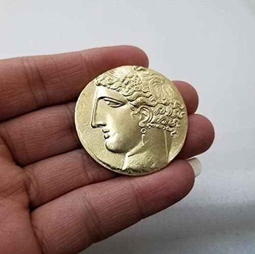Гърция Възпоменателна Монета Златна Кон с Крила Мини Колекция от Монети, Украшения За Дома Занаяти Сувенир За спомен Подарък