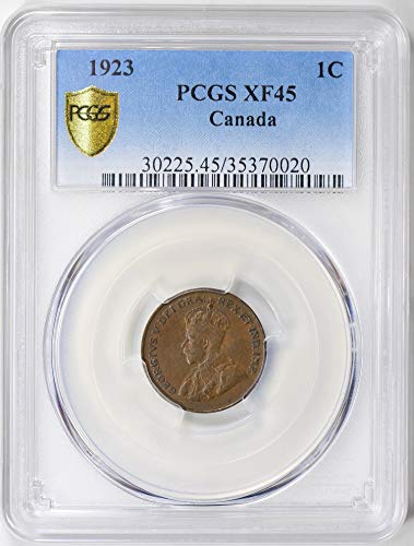 1923 , Калифорния , Канада - Малки Центове Penny XF45 PCGS