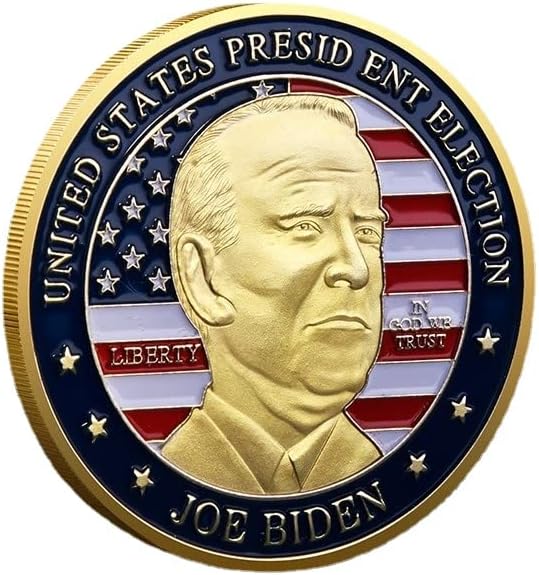 Изборите за президент на САЩ 2021 Байдън Възпоменателна монета Златен цвят Challenge Монети Златни монети с колекционерска стойност (Сребро)