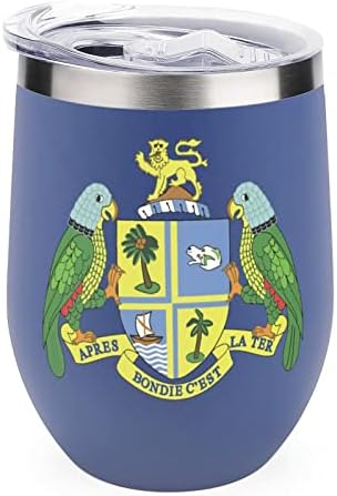 Чаша с Логото на Хартата Доминики, Чаша С Вакуумна Изолация, утайка от Пътна Чаша от Неръждаема Стомана, Бутилка 12 Мл с Капак
