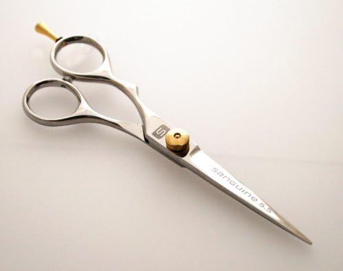 Ножици за коса с лявата си Ръка, Фризьорски Ножици за Лявата Ръка и Фризьорски ножици, Отместване - 5.5 инча (14 см), с Подарък Калъф