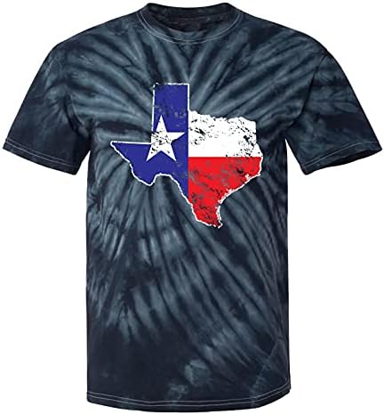 Карта на хартата на щата Тексас - Мъжки t-shirt САЩ