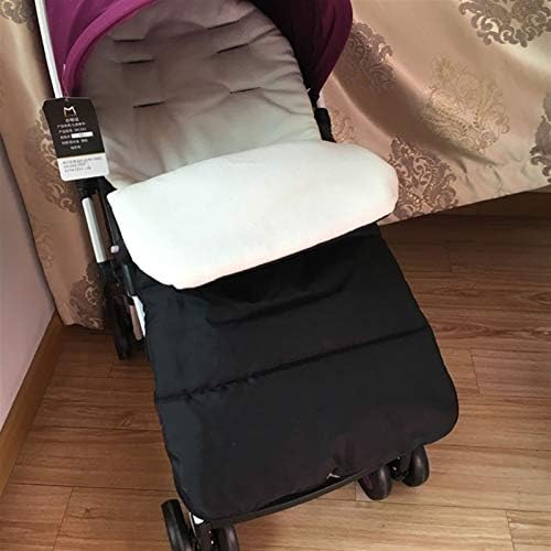 Зимна Есенен Детски Топъл Спален чувал за бебета, чанта за количка, Водоустойчив (Цвят: бял, размер на бебето: 9 м)