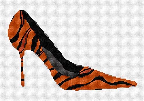 комплект за бродиране pepita: Леопардовая обувки, 10 x 7