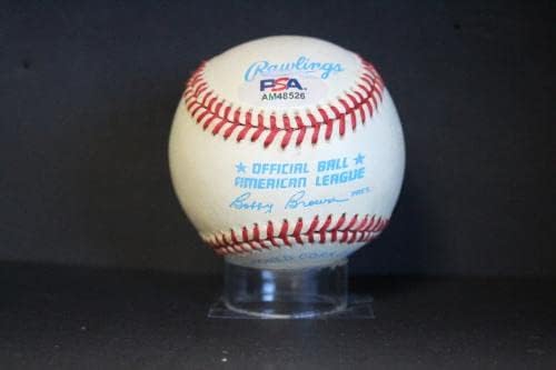 Майк Гринвелл Подписа Бейзболен Автограф Auto PSA/DNA AM48526 - Бейзболни топки с Автографи