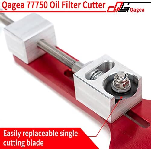 Нож за маслен филтър Qagea 77750, Режещ Инструмент за маслен филтър за Диапазон на рязане филтър 2 3/8-5