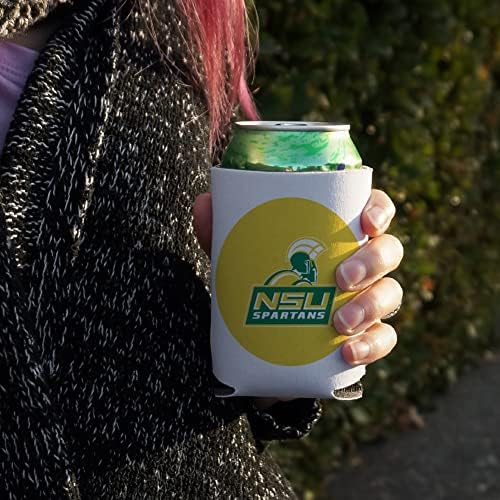 Охладител с логото на Norfolk State University Secondary Can Cooler - Арматура За обнимания ръкави за напитки Сгъваем Изолатор - Притежателя с изолация за напитки