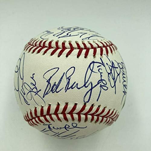 РЕДКИ Бейзболни Топки 2001 г., Подписани от екипа на Шампионите Световните серии Arizona Diamondbacks JSA COA - Бейзболни Топки с автографи