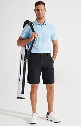 Мъжки къси панталони за голф Libin 710, Работни Панталони, Всекидневни Хибридни Шорти с плоска предна част, Леки, бързо съхнещи