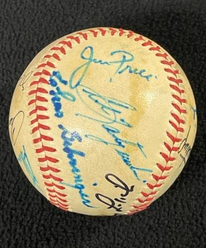 Мики Мэнтл и великите бейзболни играчи, стадион Детройт Тайгърс, Подписани 15 бейзболни топки с автографи на генералния директор на JSA