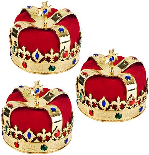 Забавни шапки за партита - the Royal royal crown - Кралската кралската корона със скъпоценни камъни - Аксесоари за костюми на краля - Royal royal crown