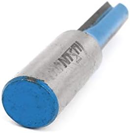 Нов цвят Сребрист тон Lon0167, с участието на синьо, 2 дълги надеждни ефективни нож, директен фрезер 1/2 x 5/16 (id: 587 9b 90 bd3)