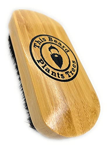 Натурална четка за оформяне на брада от Green Beard Grmng - Косъм на Глиган и Бамбук
