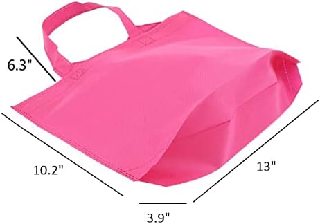 подаръчни пакети king ' s deal -18 опаковки (9 цвята X 2), Тъкани торби-тоут за пазаруване с дръжка, многоцветни тъкани торби за еднократна употреба на Едро, неонови вечерни чанти за детски рождени дни, екстри, предложения