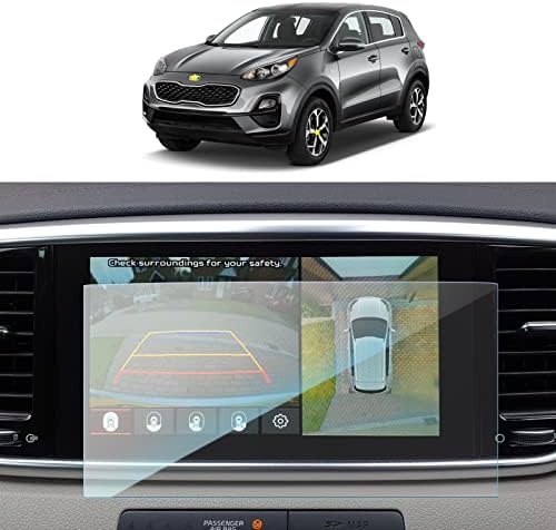 SKTU 2020 2021 2022 Защитно Фолио за екрана Sportage QLE Навигационния Дисплей От Закалено Стъкло Твърдост 9H HD Прозрачно Защитно Фолио за сензорния екран, Kia LCD, GPS