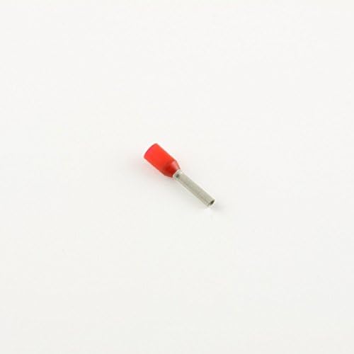 На 18 г. Червени изолирани накрайници, 0,31 Пин Lg. - (Опаковка от 100 броя)