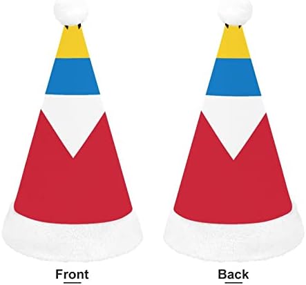 Коледна Шапка с Флага на Антигуа и Барбуда, Персонални Шапка на Дядо Коледа, Забавни Коледни Декорации