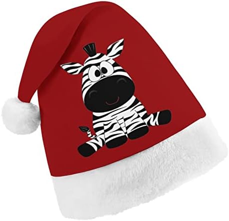 Сладка коледна шапка с участието на Зебра, персонални шапка на Дядо Коледа, забавни коледни декорации