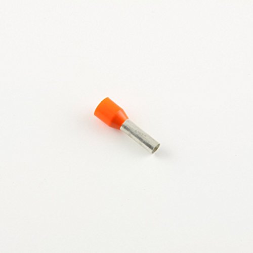 12 Ga. Оранжеви Изолирани накрайници, 0,39 Пин Lg. - (Опаковка от 100 броя)